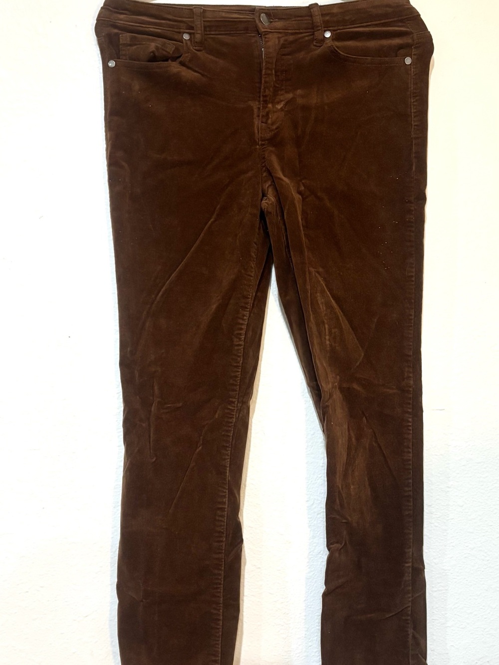 Well Worn Women’s Chocolate Brown Corduroy Straight Leg Pants Size 6